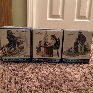 Norman Rockwell Mugs From 1985